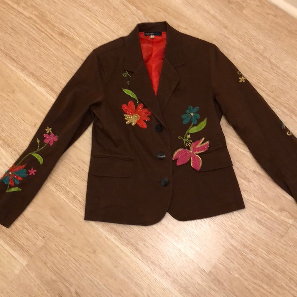 1970s inspired embroidered coat medium - Picture 1 of 8